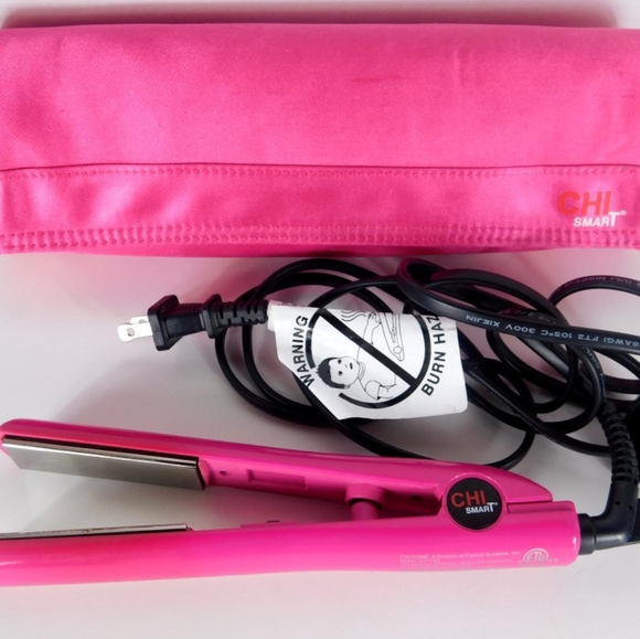 chi Other - Chi Smart Mini Travel Size Flat Iron Straightener w/ Rose Pink Case
